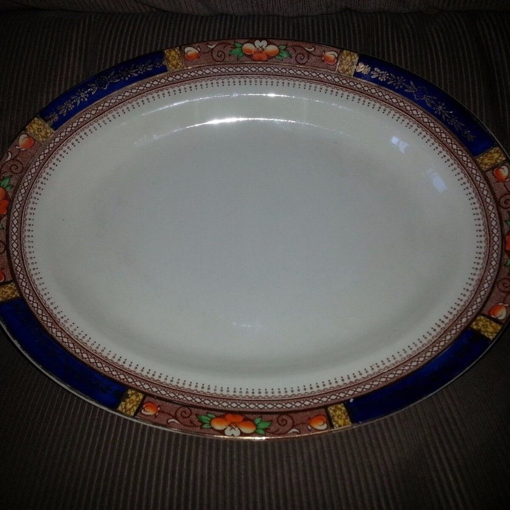 Vintage J & G MEAKIN-QUEEN MARY Design-Serving Platter-12.25 Inches